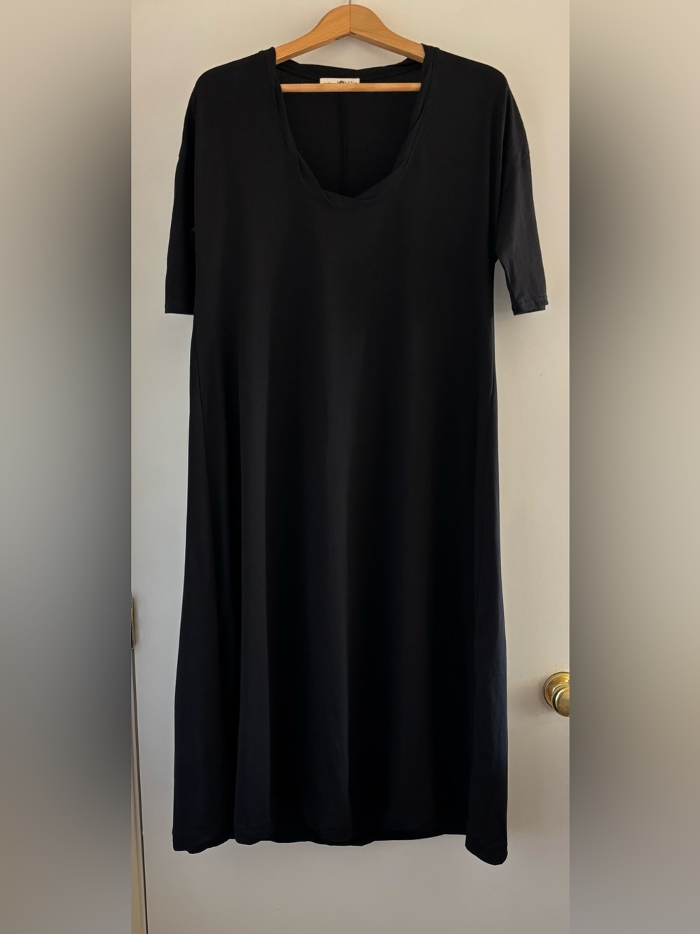 Natural Life All Day Tee Dress in Black